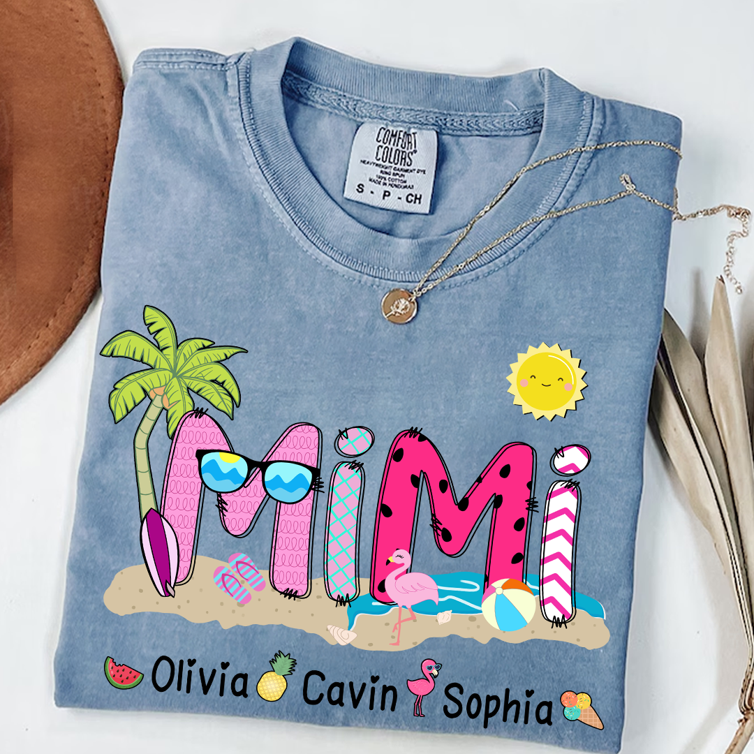Comfort Colors® Mimi Beach Summer, Gift For Grandma T-Shirt