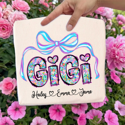 Brushstroke Gigi Coquette Neon Floral Gigi And Grandkids Mothers Day