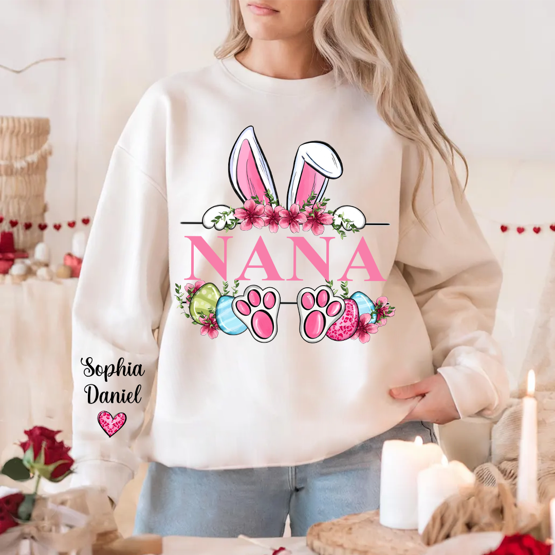 Grandma Bunny And Grandkids Easter Days Sweatshirt