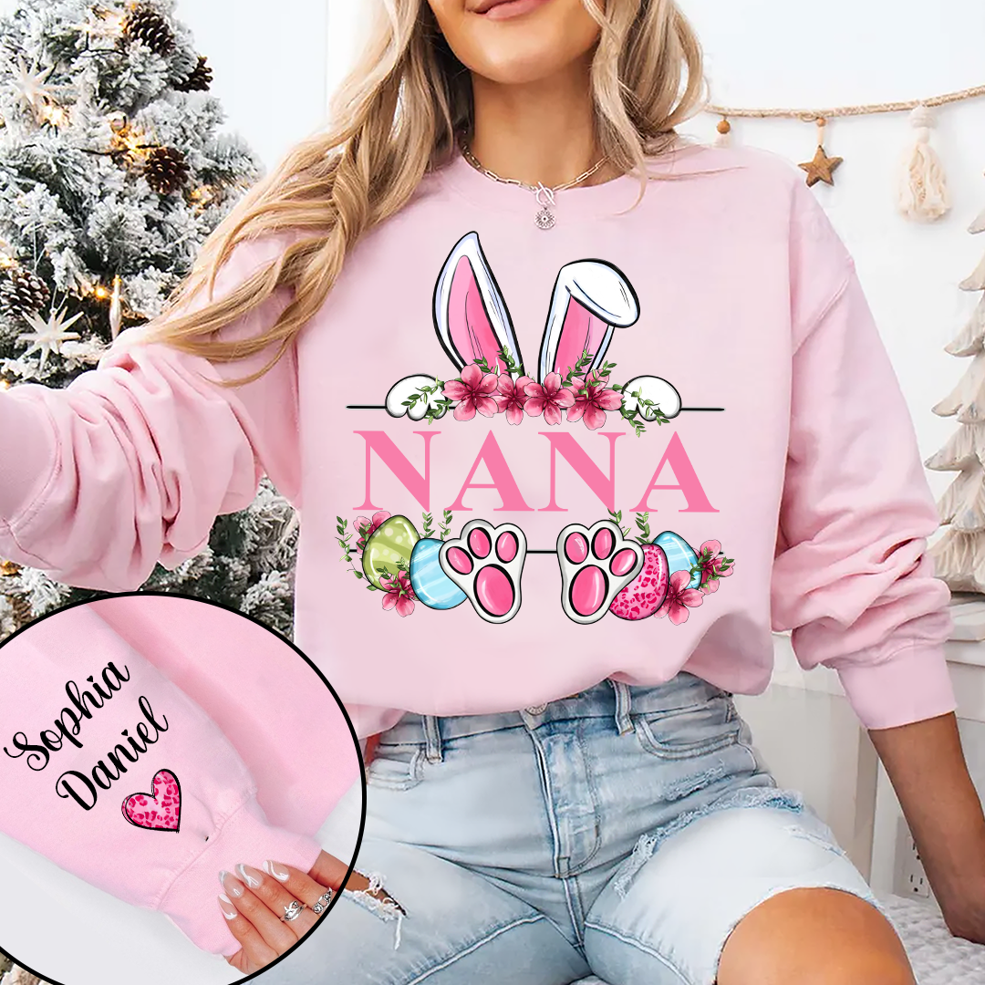 Grandma Bunny And Grandkids Easter Days Sweatshirt