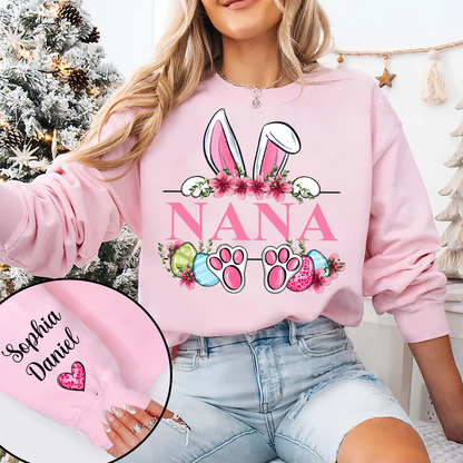 Grandma Bunny And Grandkids Easter Days Sweatshirt