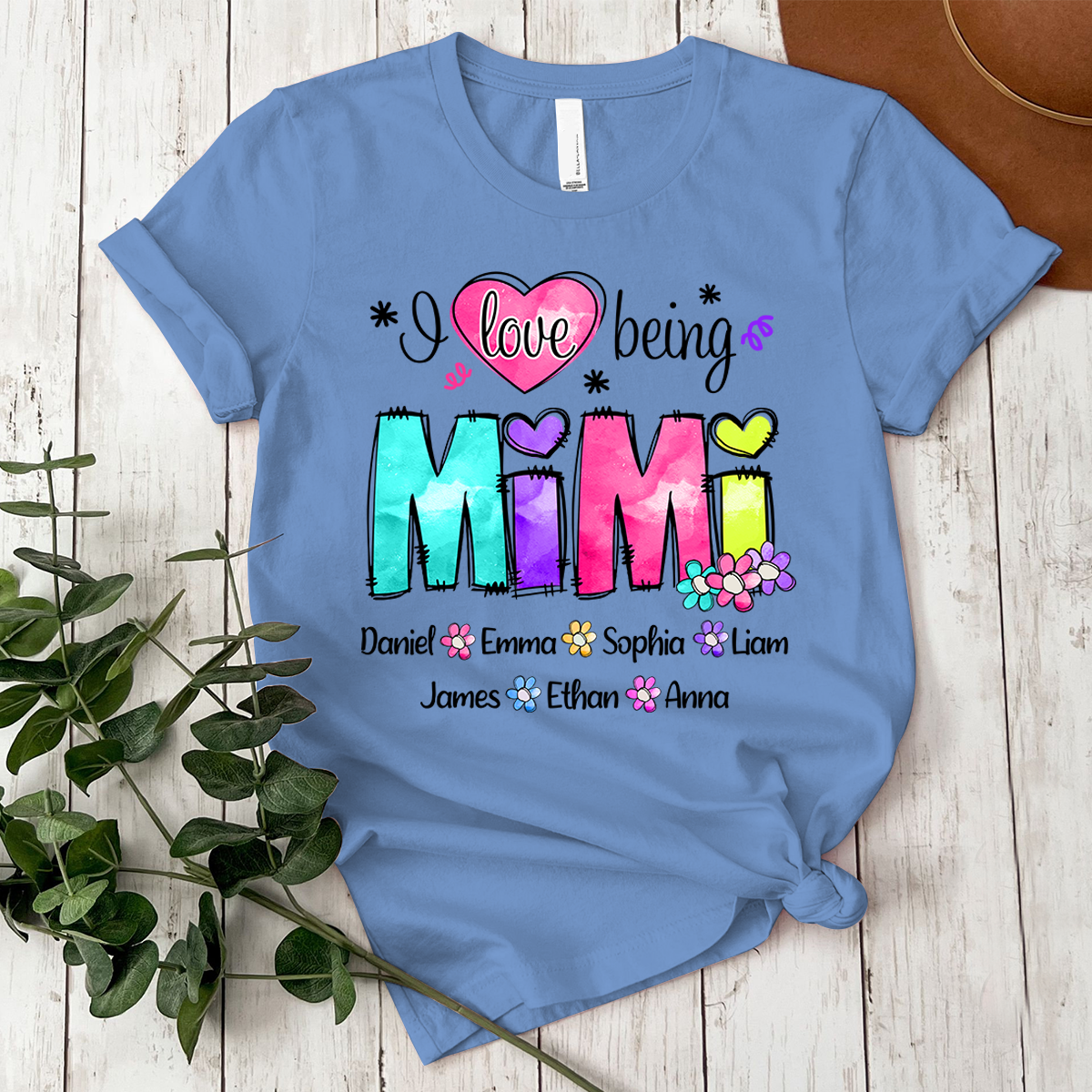 Custom I love being Nana Color Shirt, Personalized Nickname And Grandkids, Gift For Mother's Day