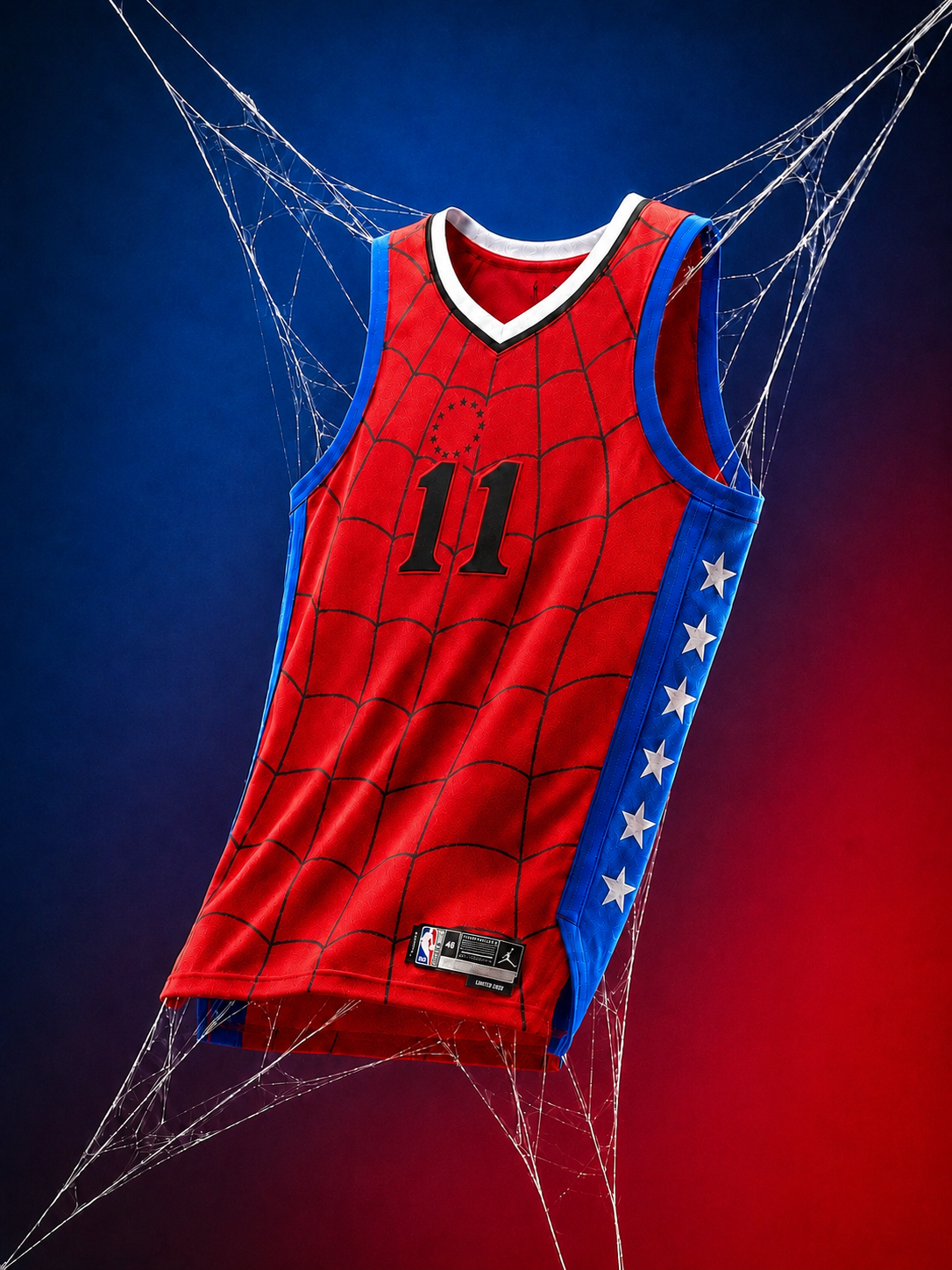 Jalen Brunson 11 Spider Basketball Jersey – Brand New Day Inspired New York Knicks Fan Gift, Red Spider Web Mesh Jersey