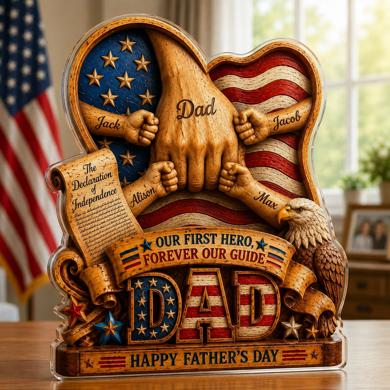 Forever Our Guide – Personalized Acrylic Gift for Dad
