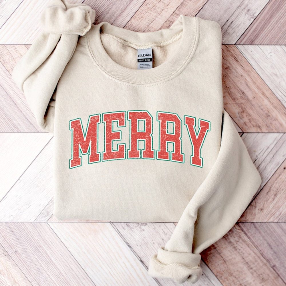 Christmas Sweatshirt, Merry Christmas Sweatshirt, Christmas Shirt for Women Sweatshirt