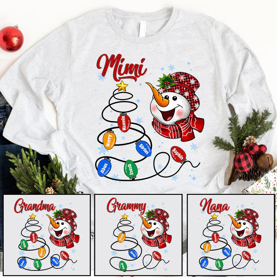 Christmas Tree Mimi And Grandkids CTH01 Longsleeve