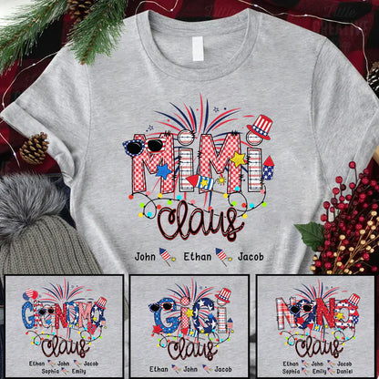 Christmas Mimi Claus And Kids CTH01 T-Shirt