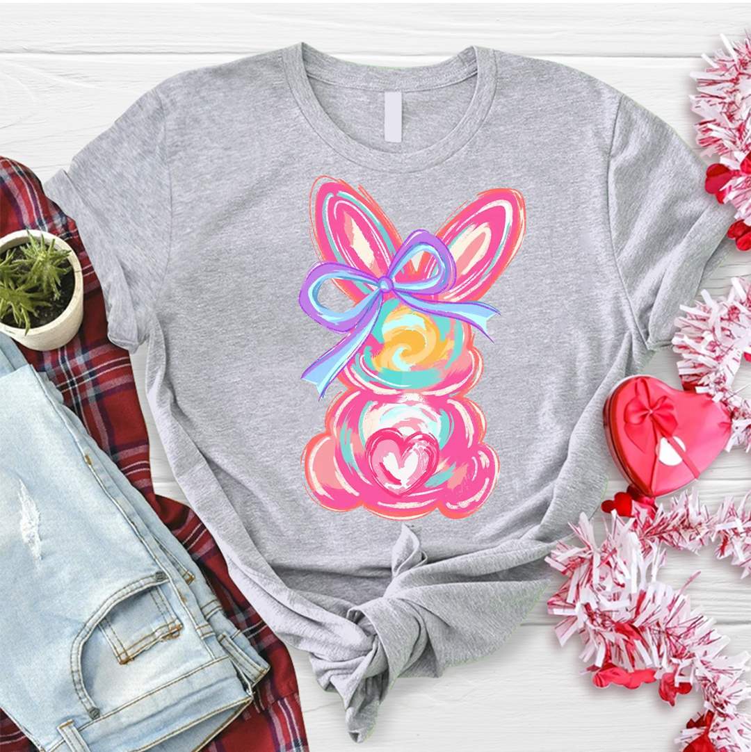 Colorful Easter Bunny T-Shirt – Cute & Trendy Easter Outfit T-Shirt