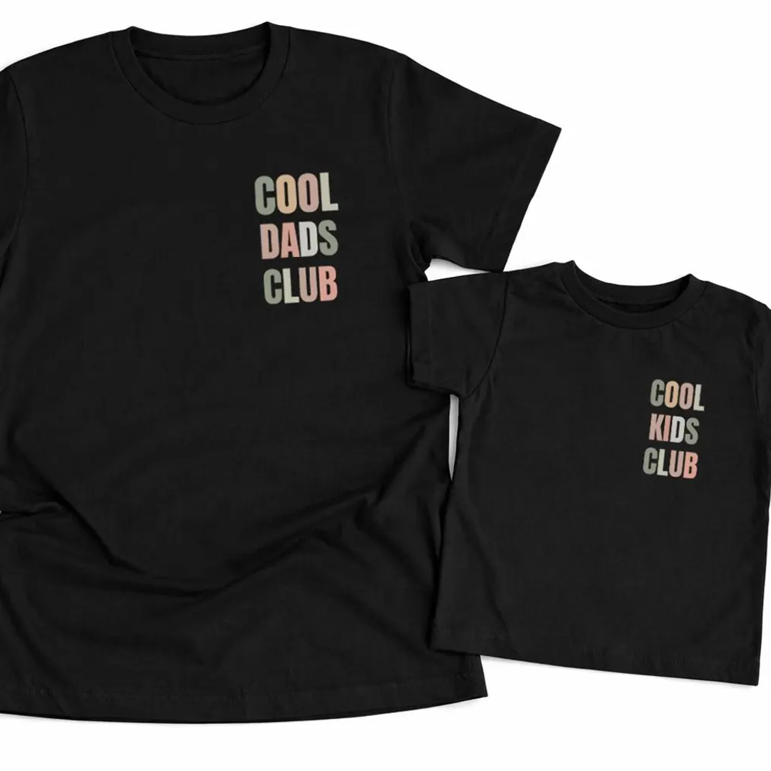 Cool Dads Club Matching Shirts, Dad and Baby Outfit Set, Cool Kids Club Bodysuit, Father’s Day Gift for New Dad
