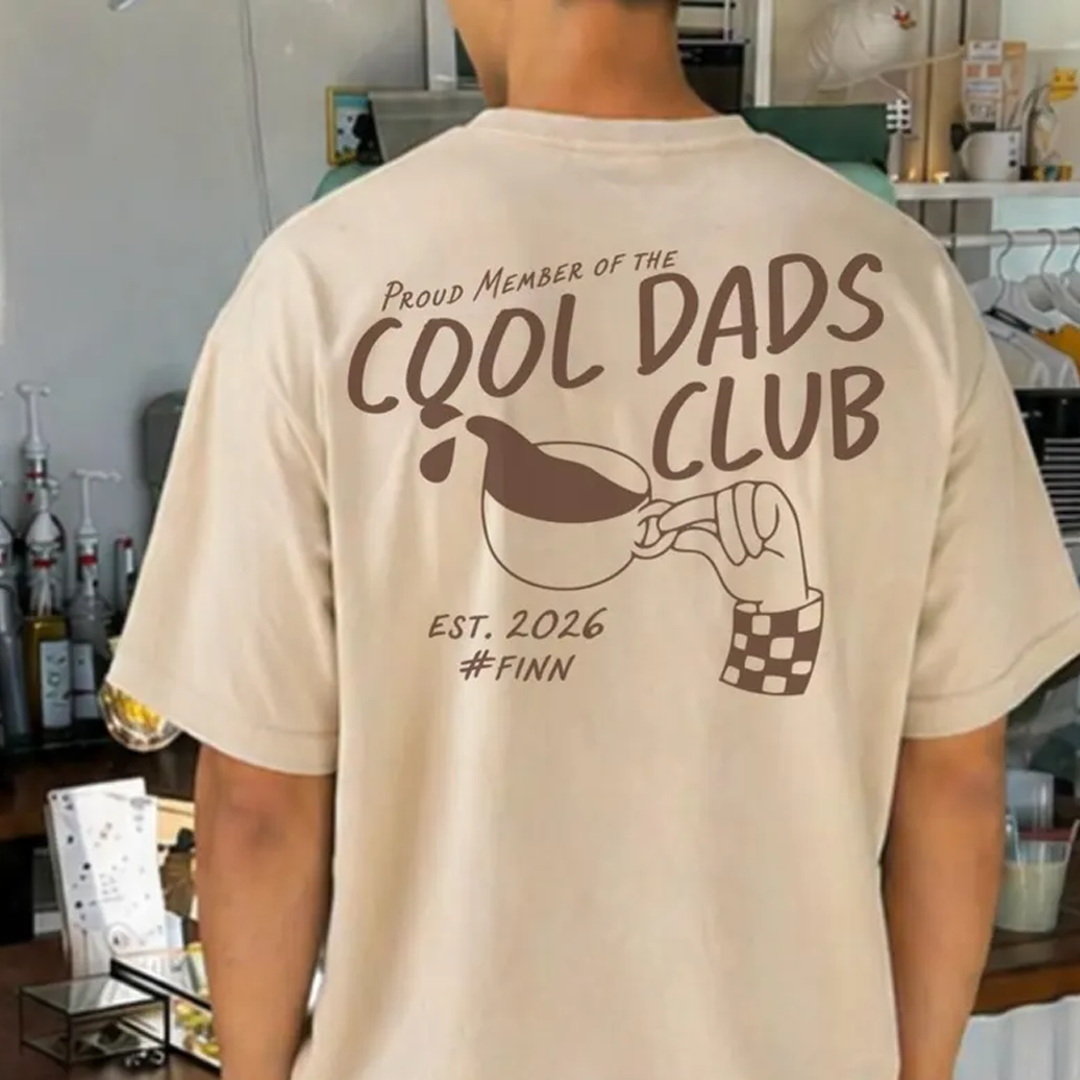 Cool Dads Club Personalized Shirt, Gift for Father with Name and Year T-shirt