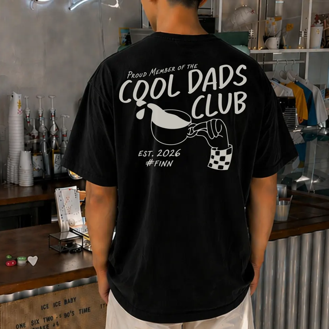 Cool Dads Club Personalized Shirt, Gift for Father with Name and Year T-shirt
