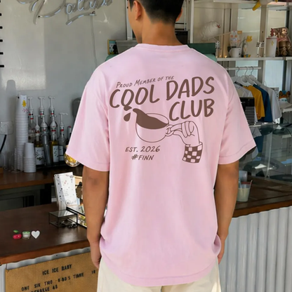 Cool Dads Club Personalized Shirt, Gift for Father with Name and Year T-shirt