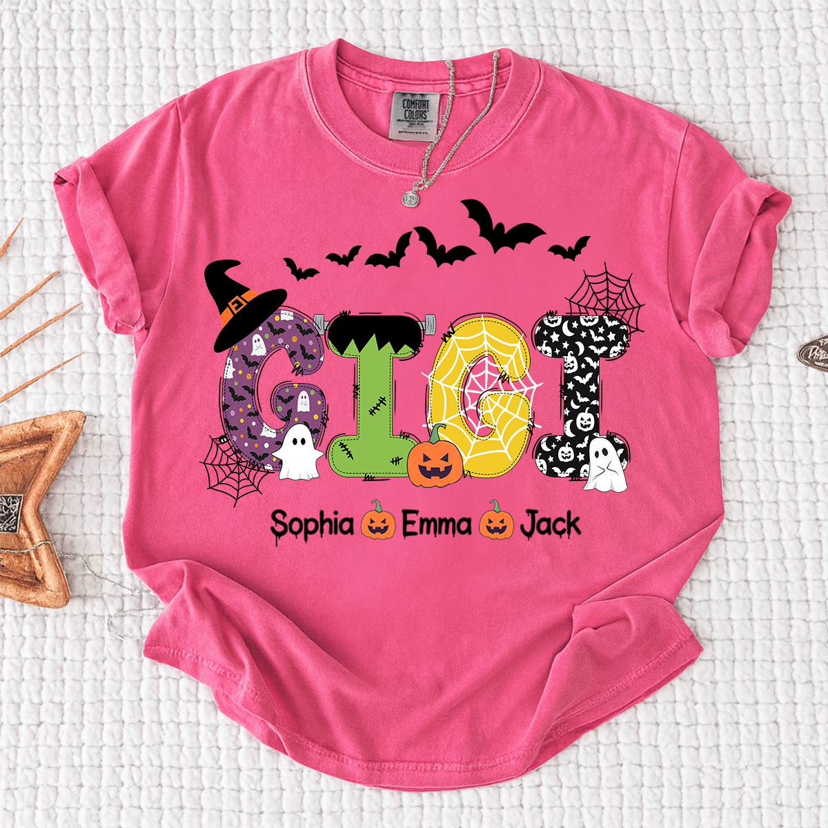 Comfort Colors® Gigi Halloween And Grandkids T-Shirt