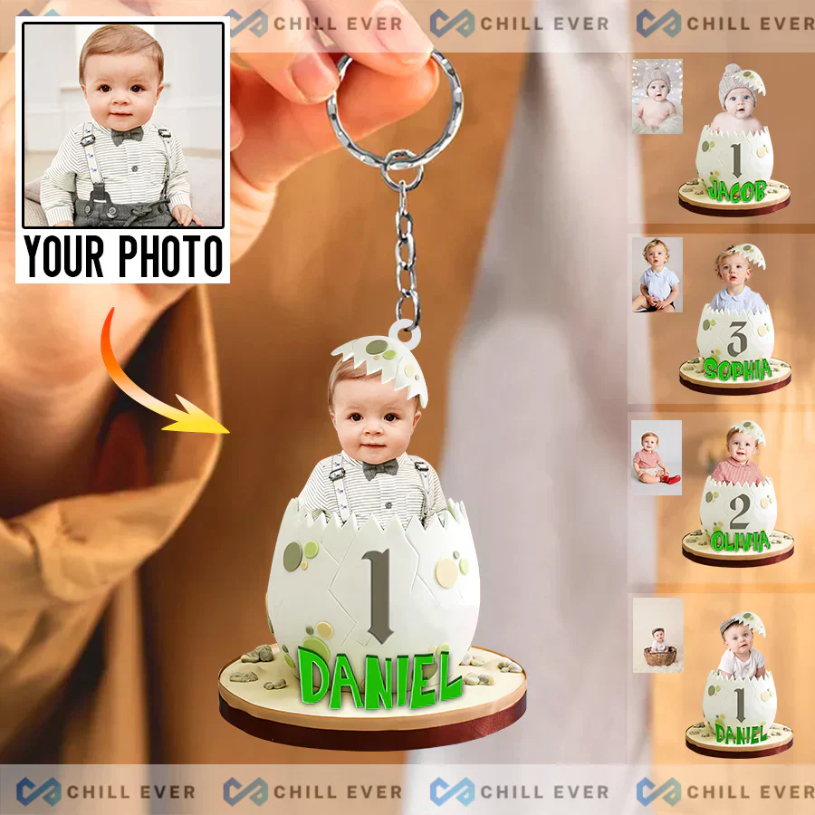 Custom Baby Photo CTH01 Acrylic Keychain