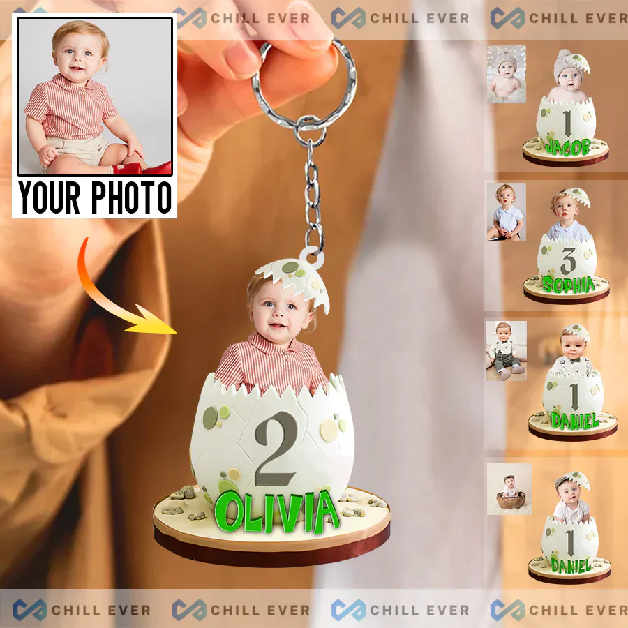 Custom Baby Photo CTH01 Acrylic Keychain