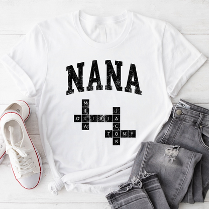 Custom Grandma Crossword Valentine Personalized Gigi Mimi Nana Mama Grandkids Name