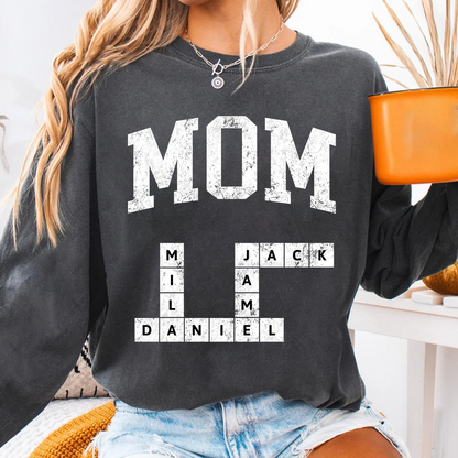Custom Grandma Crossword Valentine Personalized Gigi Mimi Nana Mama Grandkids Name