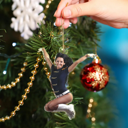 Personalized Cheerleader Ornament 2025, Custom Photo Acrylic Decoration, Unique Christmas Gift For Cheer Team Members And Girls