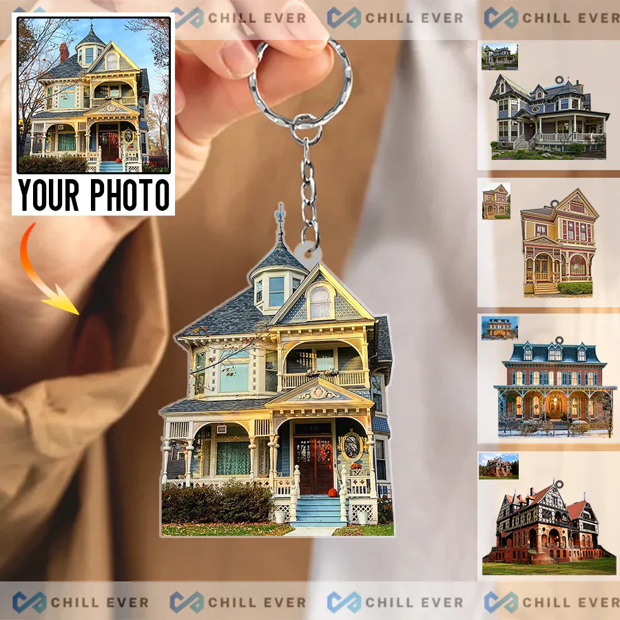 Custom Photo CTH01 Acrylic Keychain