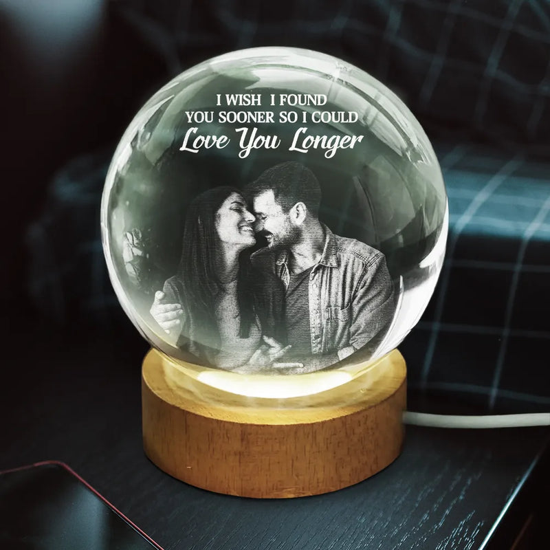 Globe Lamp with Holding Hands Line Art Romantic Night Light Unique Gift for Couples