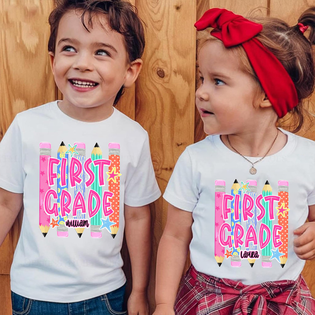 Custom Grade Level Teacher, Teacher Team, Pre-K To Fifth Grade Back To School Shirt