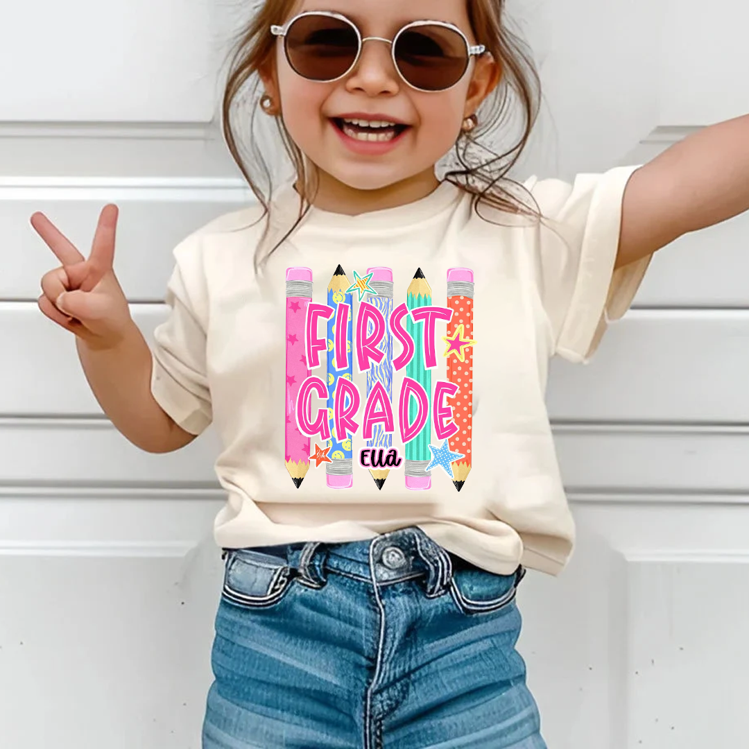 Custom Grade Level Teacher, Teacher Team, Pre-K To Fifth Grade Back To School Shirt