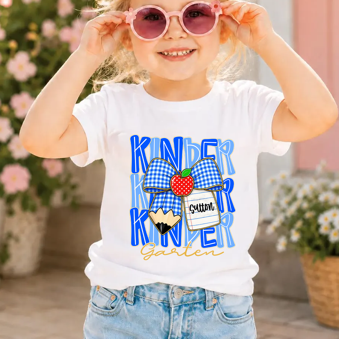 Custom Kids Name, Grade Level Team Back to School