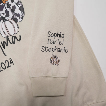 Pumpkin Grandma Est Year And Kids CTH01 Sweatshirt