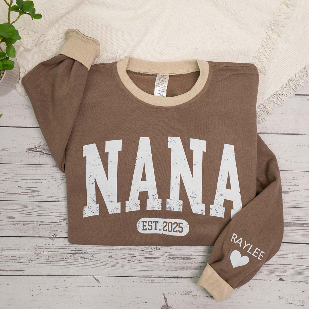 Personalized MIMI Sweatshirt EST 2025 – Custom Grandma Crewneck Gift for Birthday or Christmas