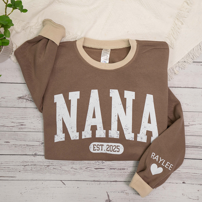 Personalized MIMI Sweatshirt EST 2025 – Custom Grandma Crewneck Gift for Birthday or Christmas
