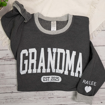Personalized MIMI Sweatshirt EST 2025 – Custom Grandma Crewneck Gift for Birthday or Christmas