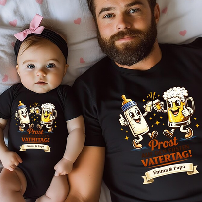 Dad & Baby Matching Outfit for Father's Day, T-Shirt and Baby Bodysuit as a Gift for Dad