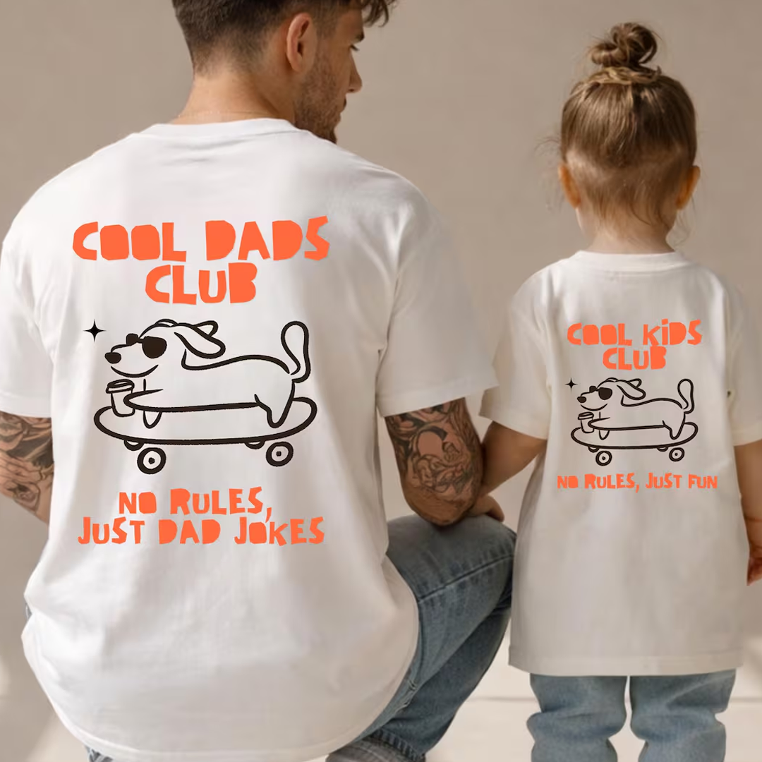 Dad and Child Matching Set, Cool Dads Club, Father and Son, Mini Matching Outfits, Gift for Dad, Family Matching Shirt
