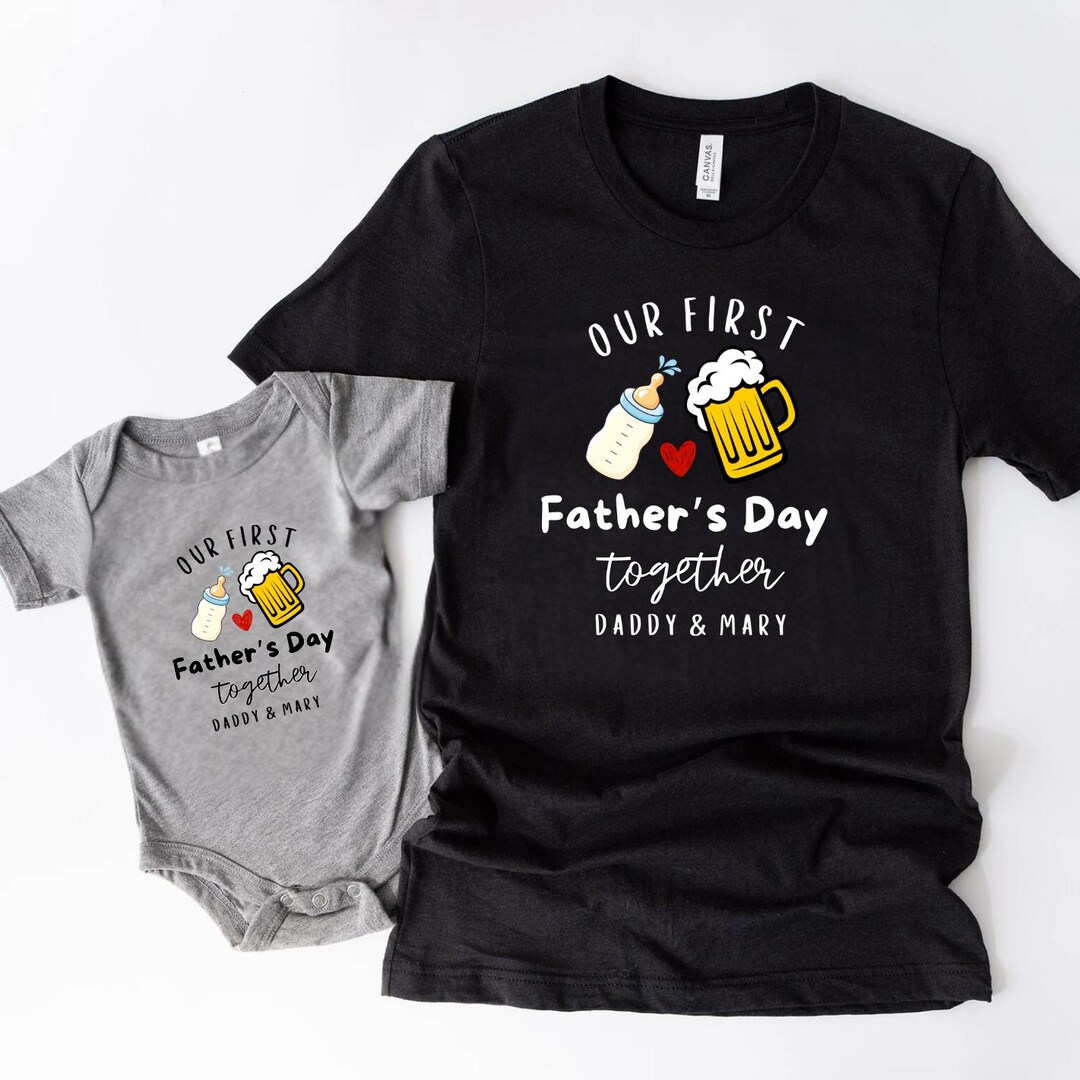 Daddy and Baby First Father's Day Matching Shirts