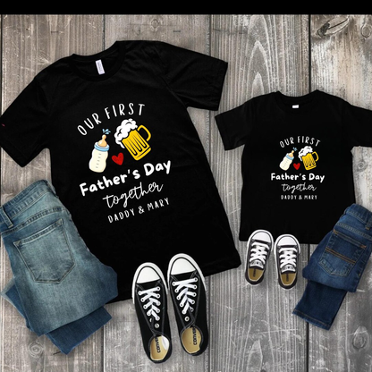 Daddy and Baby First Father's Day Matching Shirts