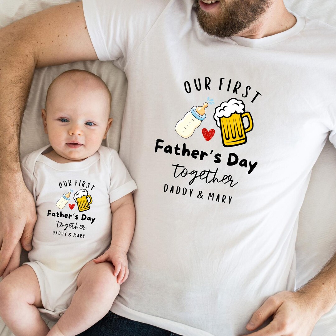 Daddy and Baby First Father's Day Matching Shirts