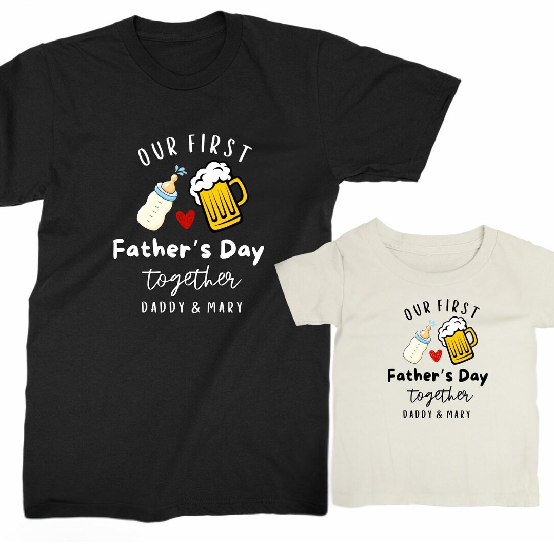 Daddy and Baby First Father's Day Matching Shirts