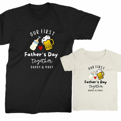 Daddy and Baby First Father's Day Matching Shirts
