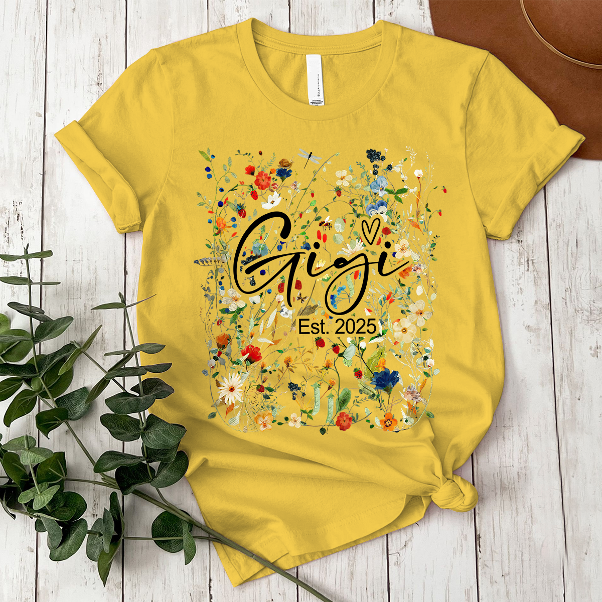 Custom Mimi Est Flower Shirt, Personalized Nickname And Grandkids, Gift For Mother's Day
