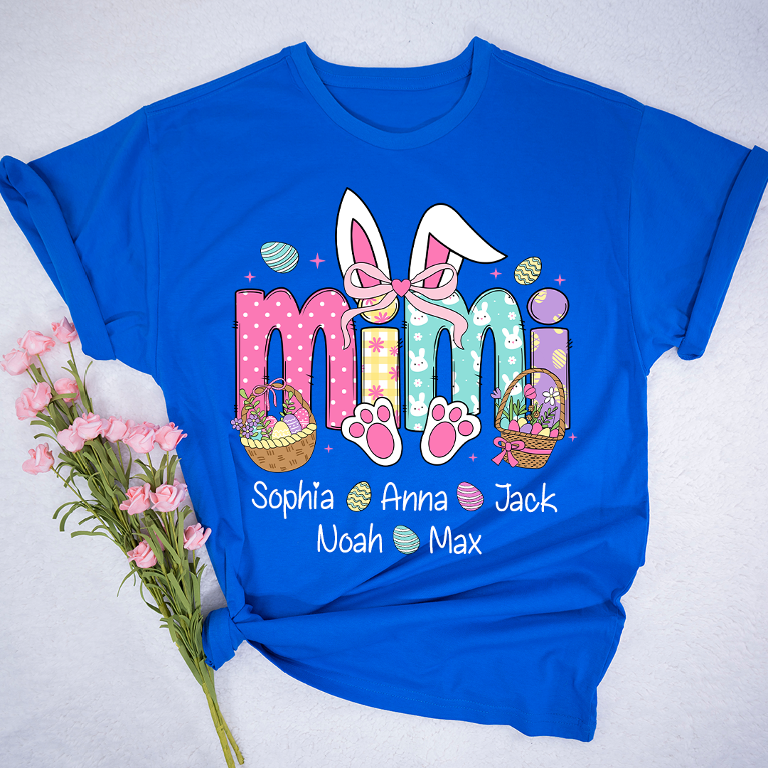 Easter Mimi Bunny Gift For Family, Custom Grandma And Grandkids