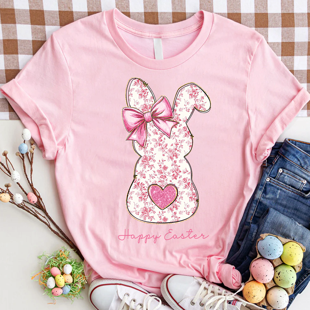 Easter Bunny Coquette Bow Gift for Family