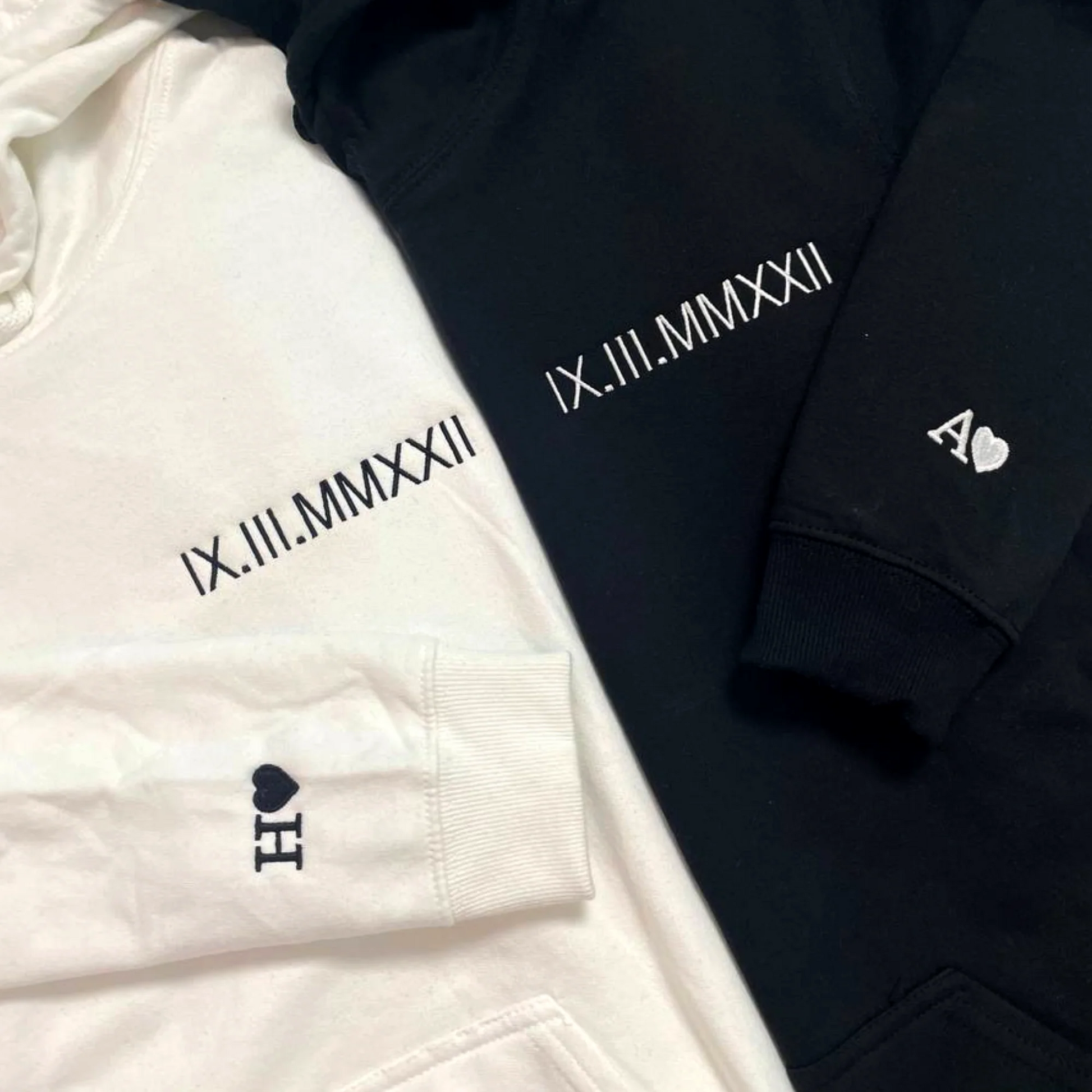 Embroidered Roman Numeral Sweatshirt
