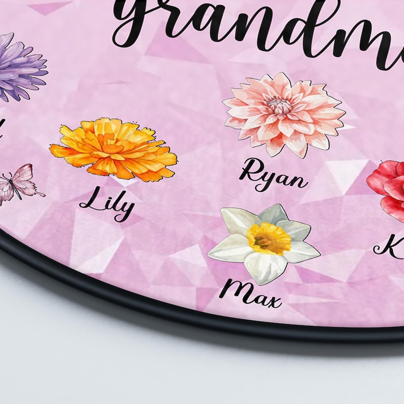 First Mom Now Grandma Stained Glass Suncatcher