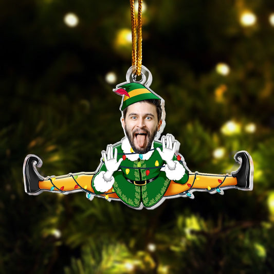 Funny Christmas Custom Face Family, Friends, Personalized Family Photo Ornament