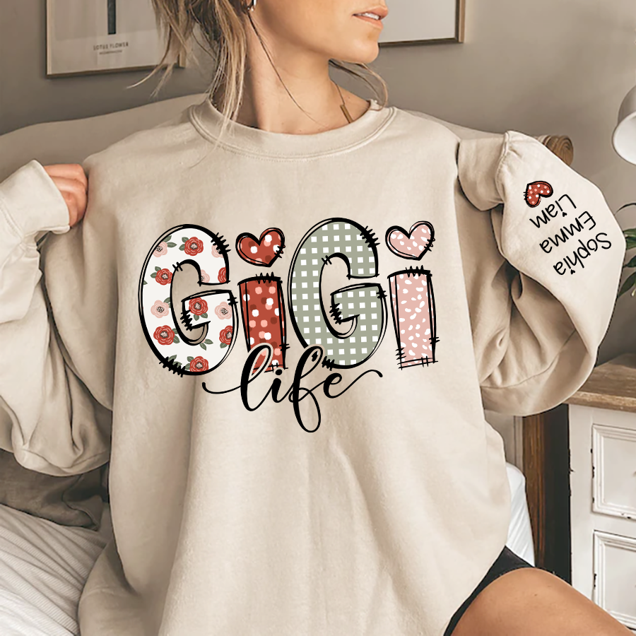 Custom Gigi Life And Grandkids Sweatshirt