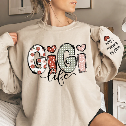 Custom Gigi Life And Grandkids Sweatshirt
