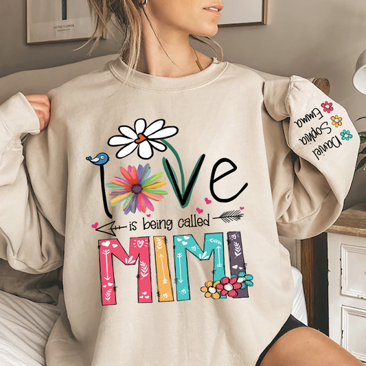 Love Is Being Called Mimi And Grandkids TH Sweatshirt