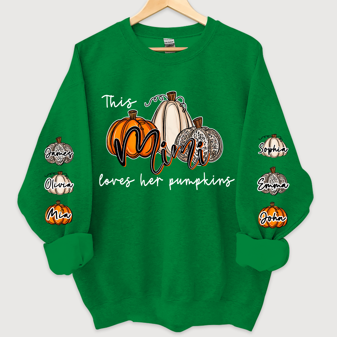 This Mimi Loves her Pumpkins And Grandkids Sweatshirt