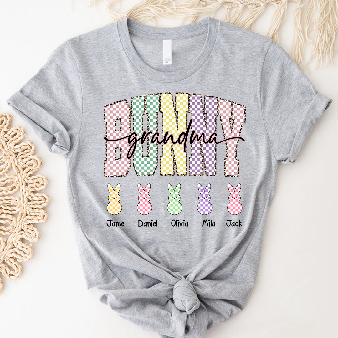Gigi Bunny Personazed Gigi And Grandkids Easter Day Gift T-shirt