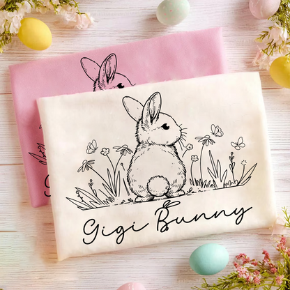 Gigi Bunny Personazed Gigi Nana Grandma and Grandkids Easter Days Gift